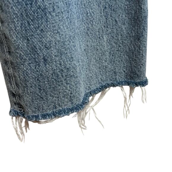 TOTEME Classic Cut Denim Light Wash Ankle Frayed Denim Jeans Women's Size 28 - Picture 5 of 14